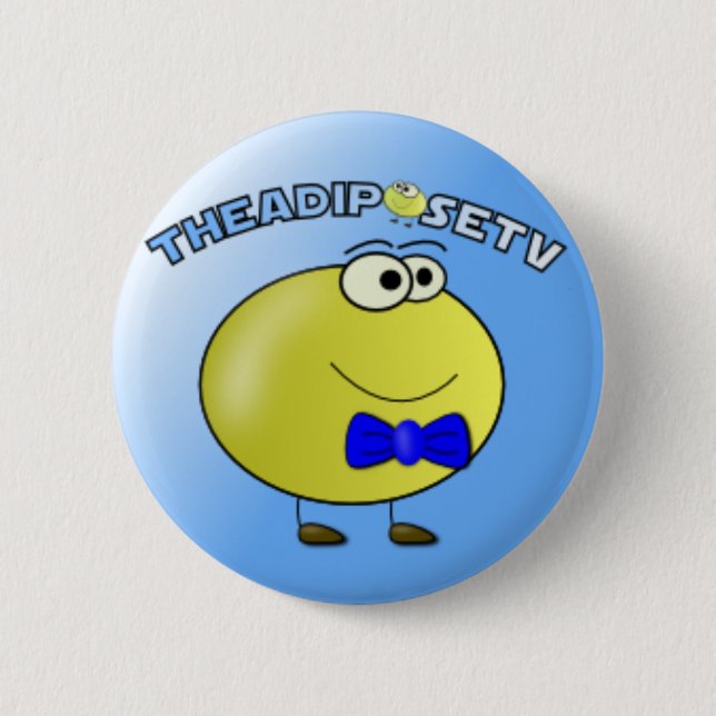 Chapa Redonda De 5 Cm Insignia de TheAdiposeTV (Anverso)