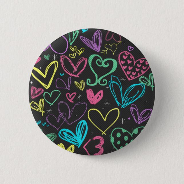 Chapa Redonda De 5 Cm Insignia del amor (Anverso)