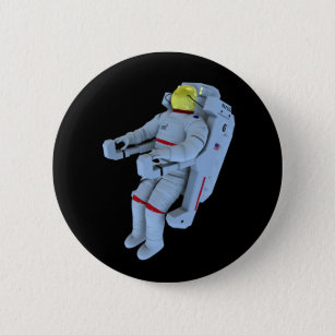 Chapa Redonda De 5 Cm insignia del astronauta