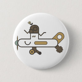 Chapa Redonda De 5 Cm Insignia del avión