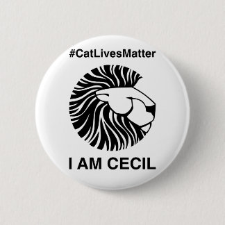 Chapa Redonda De 5 Cm Insignia del #CatLivesMatter