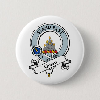 Chapa Redonda De 5 Cm Insignia del clan de Grant
