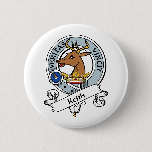 Chapa Redonda De 5 Cm Insignia del clan de Keith (Anverso)