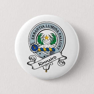 Chapa Redonda De 5 Cm Insignia del clan de Kinnaird