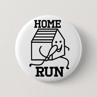 Chapa Redonda De 5 Cm Insignia del "home run"