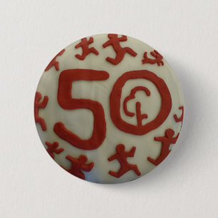 Chapa Redonda De 5 Cm Insignia del jalón de Parkrun 50