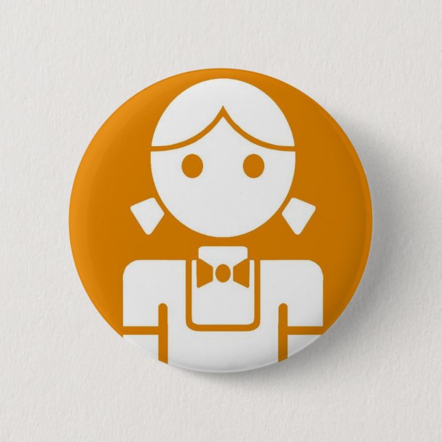 Chapa Redonda De 5 Cm insignia del kanra (Anverso)