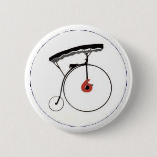 Chapa Redonda De 5 Cm Insignia del número 6