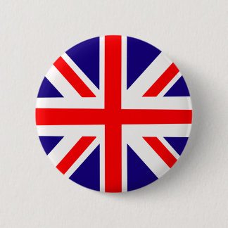 Chapa Redonda De 5 Cm Insignia del perno de Union Jack