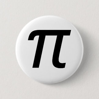 Chapa Redonda De 5 Cm Insignia del pi