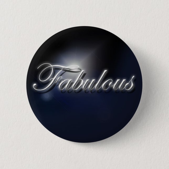 Chapa Redonda De 5 Cm Insignia "fabulosa" del lema (Anverso)