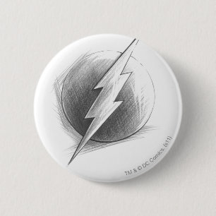 Chapa Redonda De 5 Cm Insignia Flash