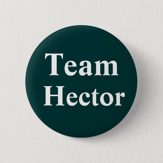 Chapa Redonda De 5 Cm Insignia Hector de equipo (Anverso)