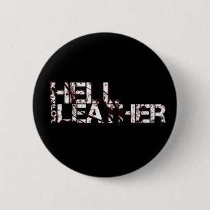 Chapa Redonda De 5 Cm Insignia: Infierno para el cuero