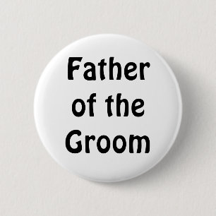 Chapa Redonda De 5 Cm Insignia - padre del novio