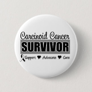 Chapa Redonda De 5 Cm Insignia para supervivientes de cáncer de cinoides