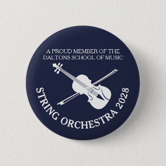 Chapa Redonda De 5 Cm Insignia personalizada de la orquesta de
