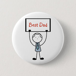 Chapa Redonda De 5 Cm Insignia/Pin/botón del "mejor papá"