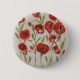 Chapa Redonda De 5 Cm Insignia poppie