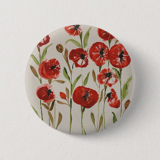 Chapa Redonda De 5 Cm Insignia poppie