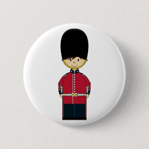 Chapa Redonda De 5 Cm Insignia real británica linda del guardia