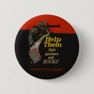 Chapa Redonda De 5 Cm Insignia redonda de la ignorancia de la lucha