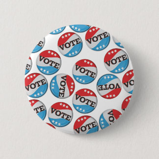 Chapa Redonda De 5 Cm Insignia retro de voto