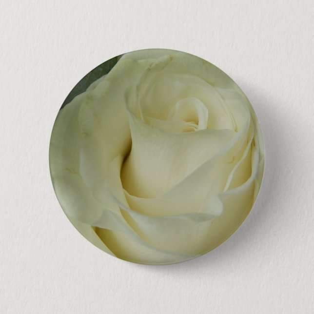 Chapa Redonda De 5 Cm Insignia rosa blanca (Anverso)