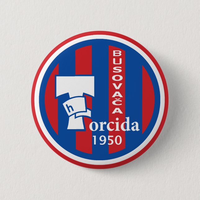 Chapa Redonda De 5 Cm Insignia Torcida Busovača (Anverso)