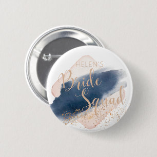 Chapa Redonda De 5 Cm Insignias de fiesta de boda personalizadas de Brid
