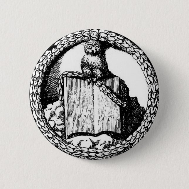 Chapa Redonda De 5 Cm Insignias de Minerval (Anverso)