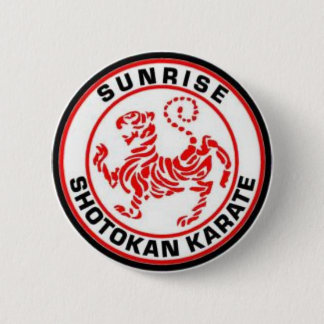 Chapa Redonda De 5 Cm Insignias del karate de Shotokan de la salida del