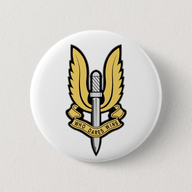 Chapa Redonda De 5 Cm Insignias del SAS (Anverso)