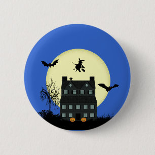 Chapa Redonda De 5 Cm Insignias/insignias para la casa de Halloween