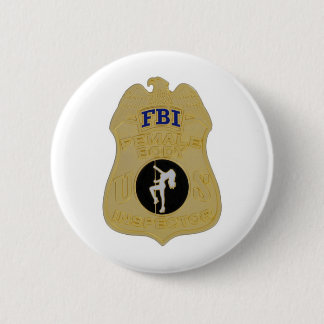 Chapa Redonda De 5 Cm inspector del cuerpo femenino del fbi