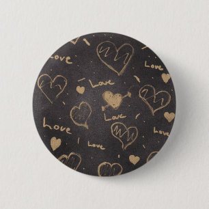 Chapa Redonda De 5 Cm Instinto del Pin/de la serie del amor