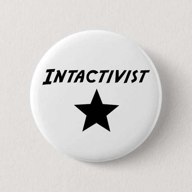 Chapa Redonda De 5 Cm Intactivist (Anverso)