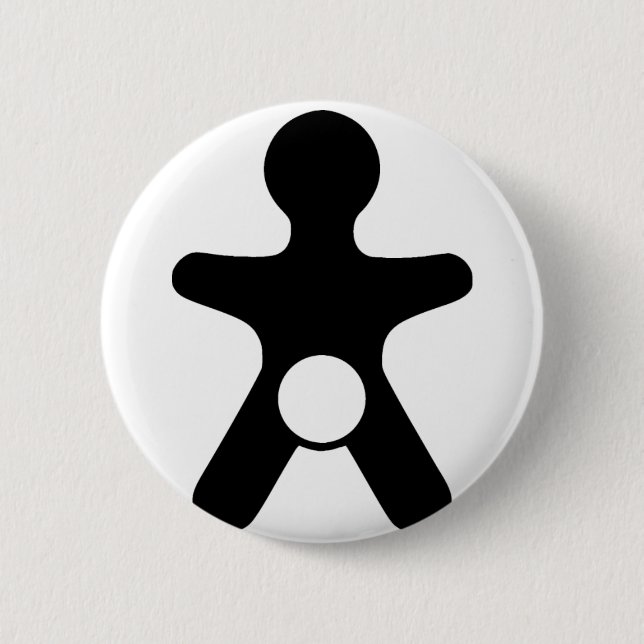 Chapa Redonda De 5 Cm Integridad genital (Anverso)