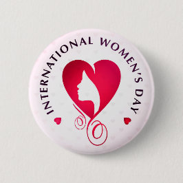 Chapa Redonda De 5 Cm International Women's Day