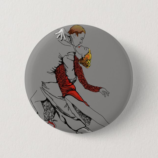 Chapa Redonda De 5 Cm Intimidad del tango (Anverso)