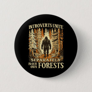 Chapa Redonda De 5 Cm Introvertidos Divertidos Unanse en Nuestros Bosque