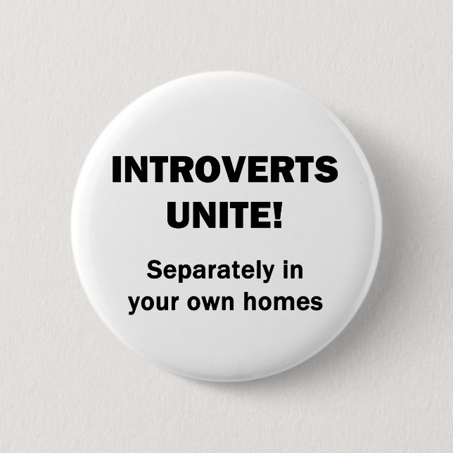 Chapa Redonda De 5 Cm ¡Introverts unen! (Anverso)
