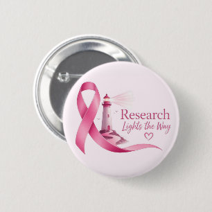 Chapa Redonda De 5 Cm Investigación sobre el lazo rosa de concienciación
