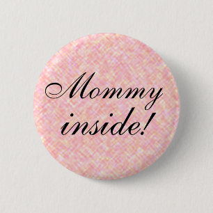 Chapa Redonda De 5 Cm ¡Invitación de embarazo, mamá!