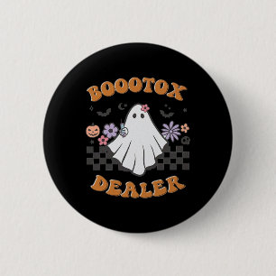 Chapa Redonda De 5 Cm Inyector de enfermería Halloween Retro Botox Deale