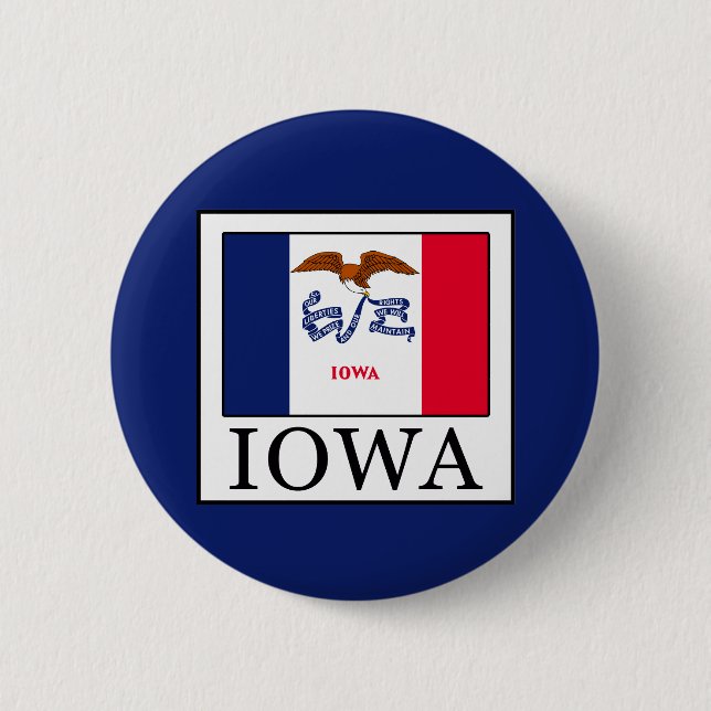 Chapa Redonda De 5 Cm Iowa (Anverso)