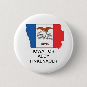 Chapa Redonda De 5 Cm IOWA para ABBY FINKENAUER SENATE Button
