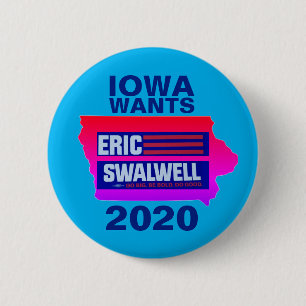 Chapa Redonda De 5 Cm Iowa quiere a Eric Swalwell
