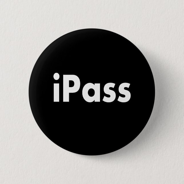 Chapa Redonda De 5 Cm iPASS (Anverso)