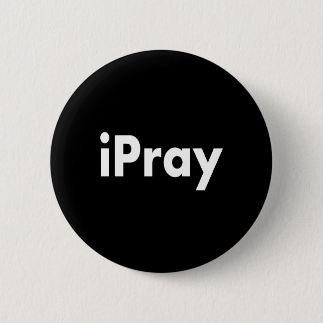 Chapa Redonda De 5 Cm iPRAY (Anverso)